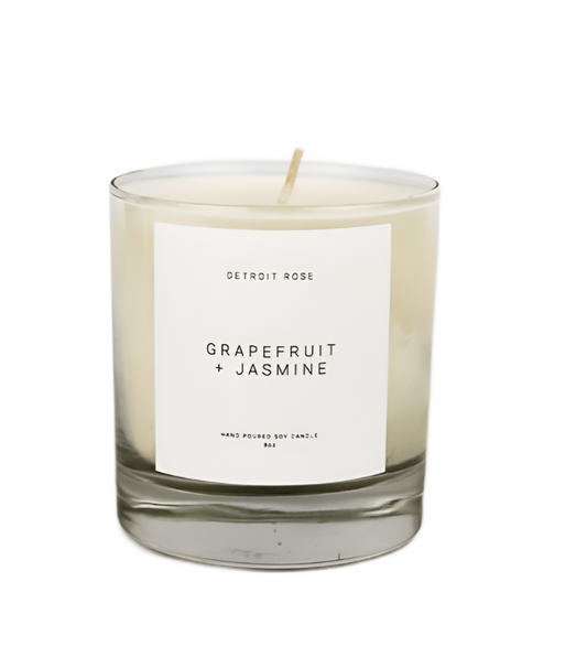 Grapefruit + Jasmine Small Batch Candle - Detroit Rose