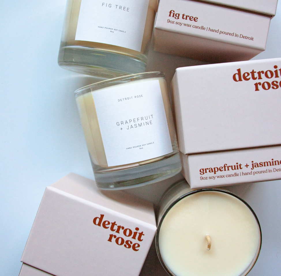 Soil + Rain Small Batch Candle - Detroit Rose