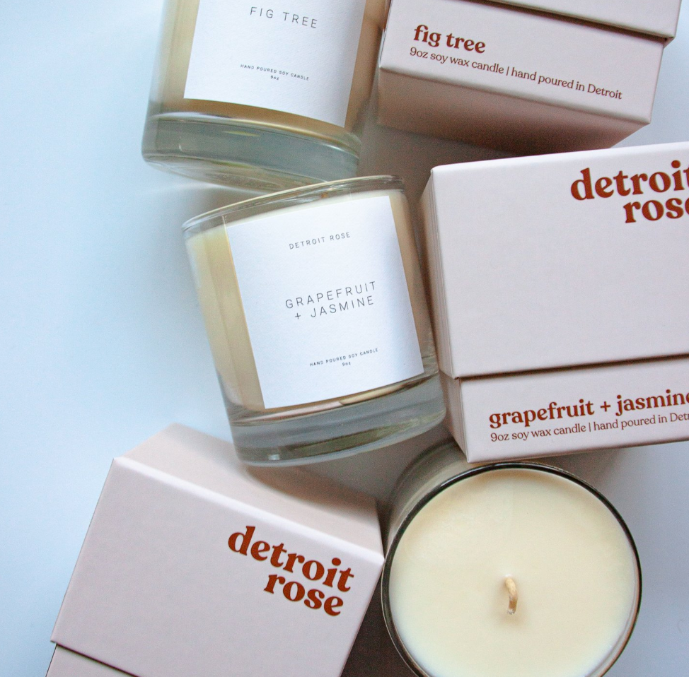 Fig Tree Small Batch Candle - Detroit Rose