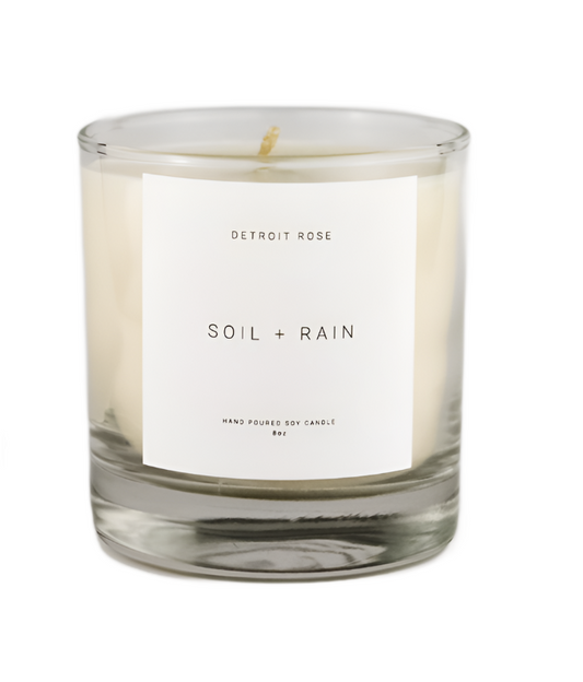 Soil + Rain Small Batch Candle - Detroit Rose