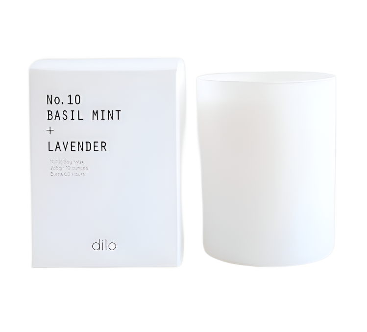 No. 10 Basil Mint + Lavender Candle - Dilo