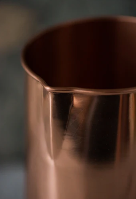 100% Copper Water Pitcher w/ Brass Handle