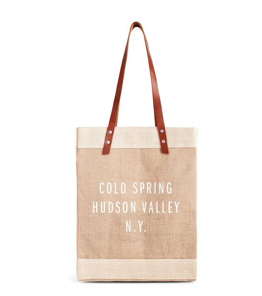 Cold Spring Market Bag with 12" Leather Handles - Apolis