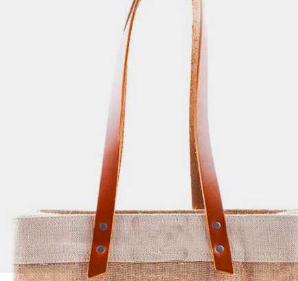 Cold Spring Market Bag with 12" Leather Handles - Apolis