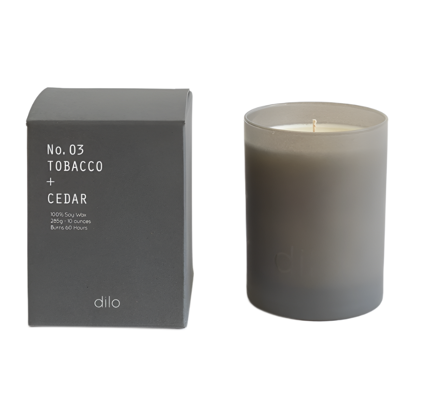 No. 03 Tobacco +  Cedar Candle - Dilo